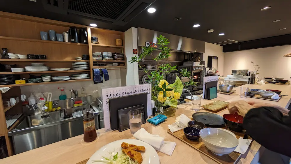 練馬駅の居酒屋旬の肴かかわりの店内の雰囲気