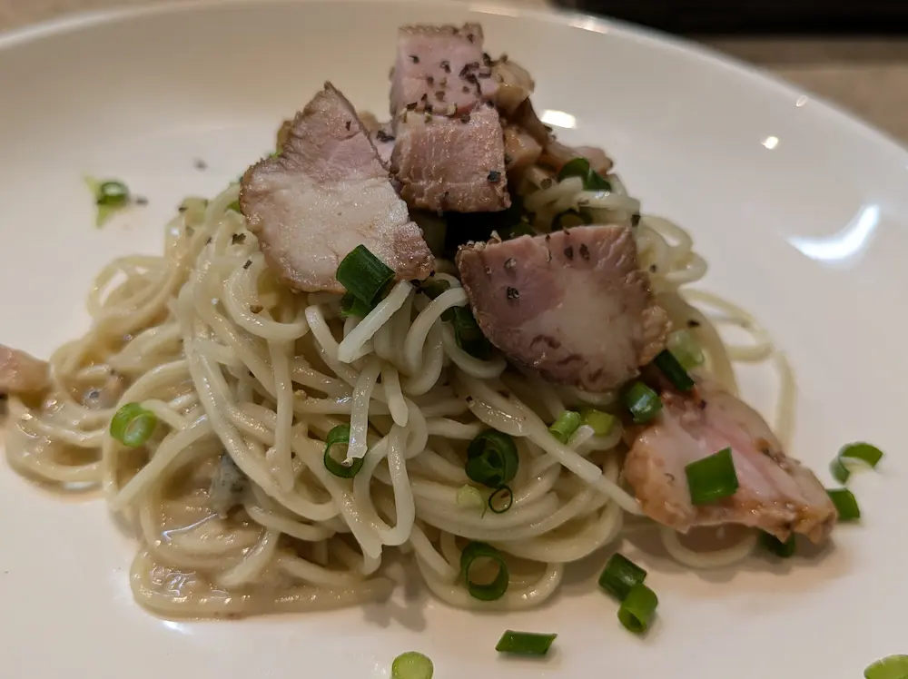 東京都練馬駅北口のラーメン屋minatomenの境港産白バイ貝の和え玉