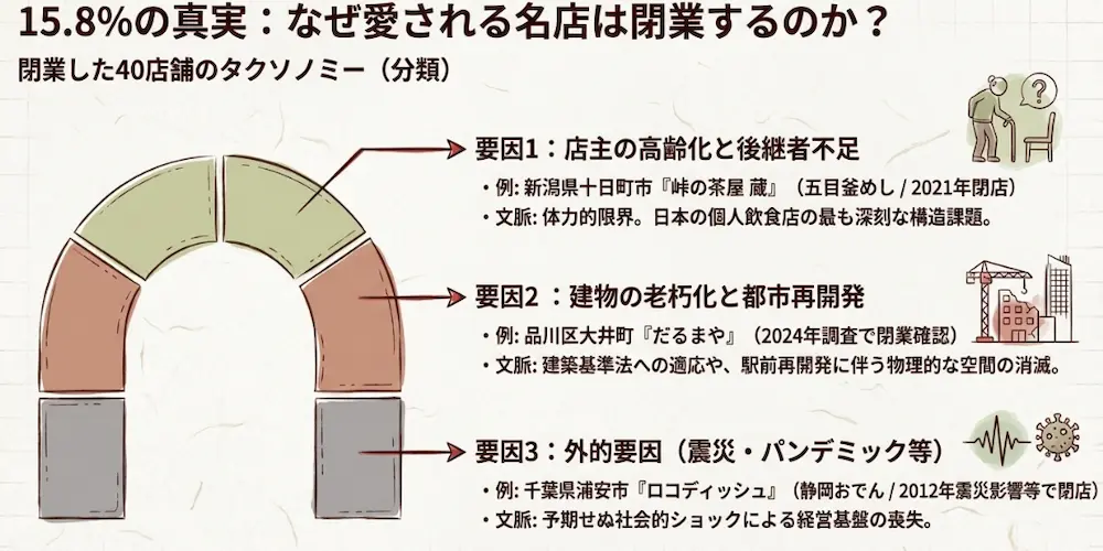 孤独のグルメで放映された店舗の閉店理由