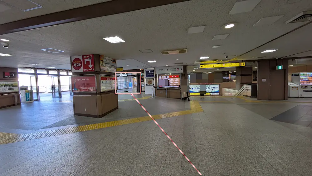 練馬駅から西友ダイソーに向かう方法（西友2階から1階にいく方法）