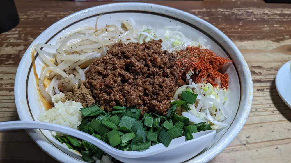 練馬の台湾まぜそば「麺 酒 やまの」のまぜそば